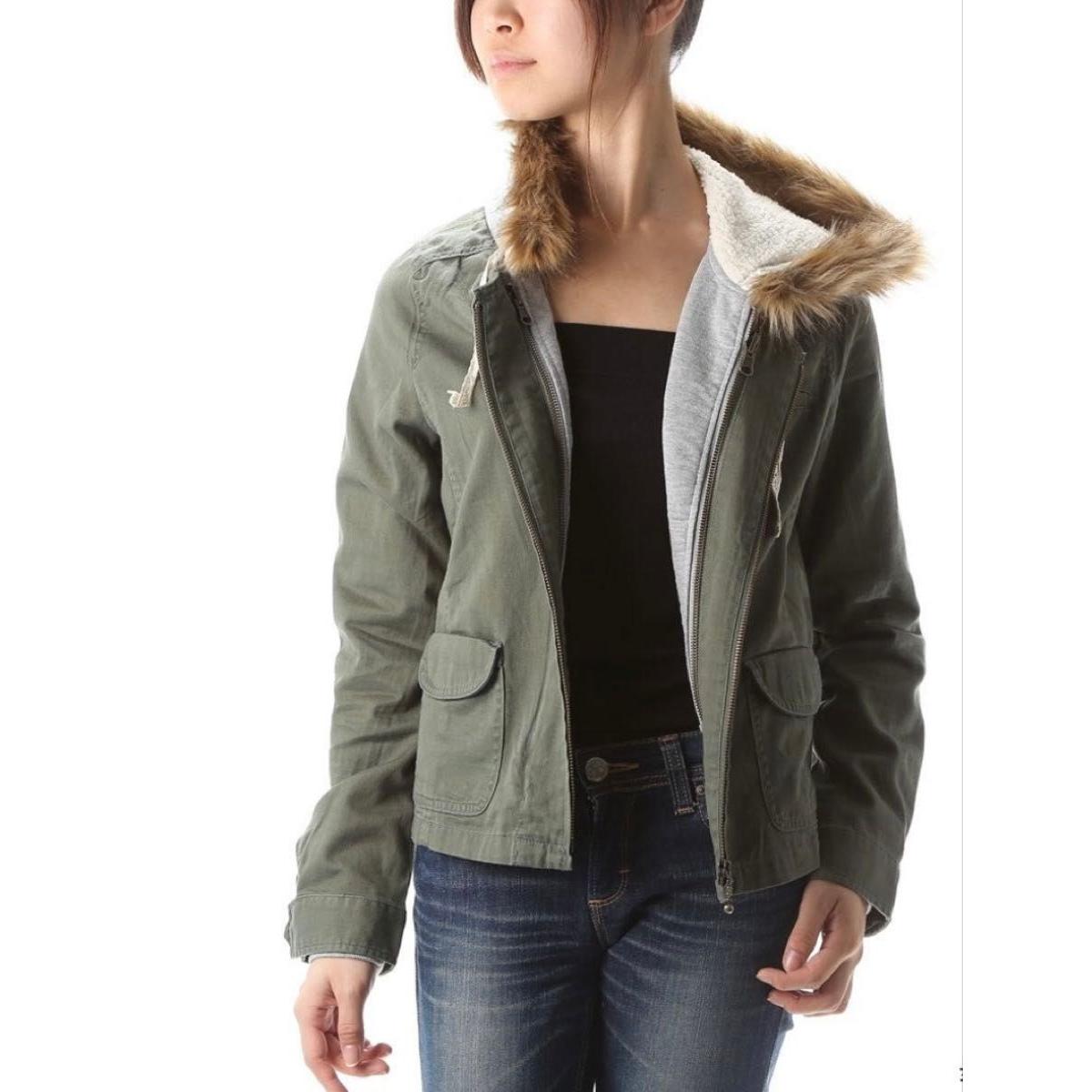 earth music&ecology 3Way military boa blouson