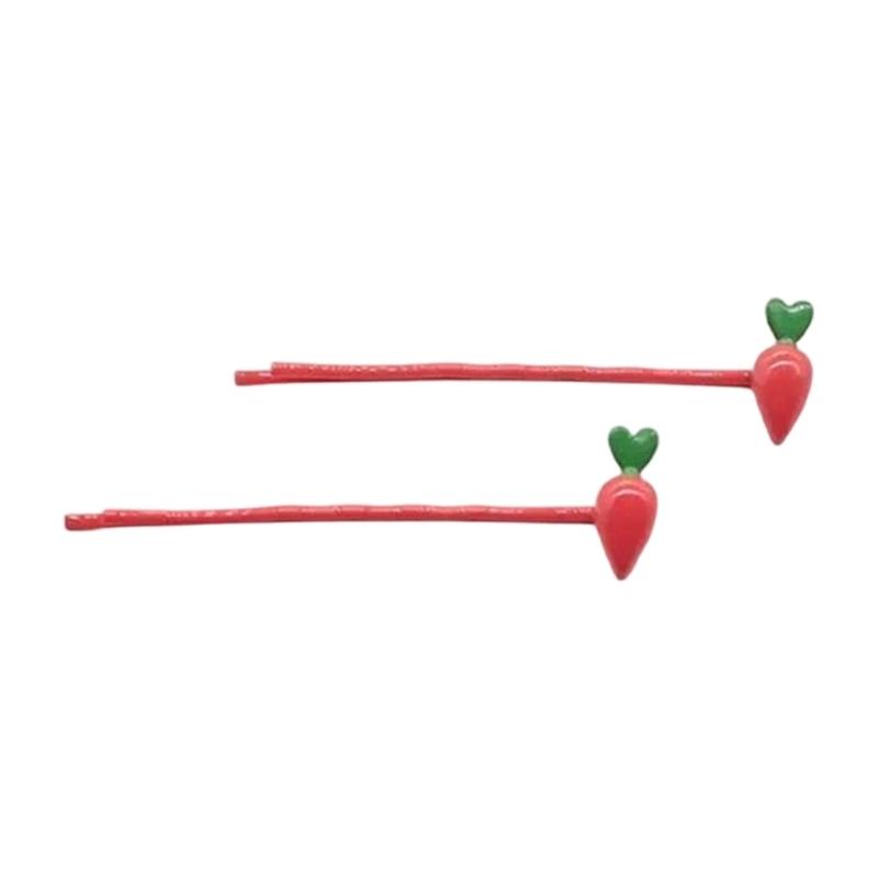 Whimsical Fruit Design Alloy Hairpins For Kids Teens Women Lightweight Hair Accessories Gift for Trendsetters