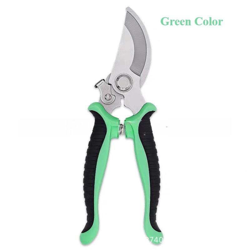 

Садовые секаторы Секатор из высококачественной стали с антипригарным покрытием Экономящий труд пружинный секатор Удобная ручка Острый край лезвия зелёный