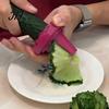 Salad Presentation Tool Spiral Vegetable Curler, Stainless Steel Blade Handheld Twister, Creative Easy Kitchen Utensil Rotatable Fruit Cutter