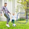 Adjustable Rebounder Net Kickback Target Goal for Teens Adults Training, Blue