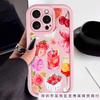 Strawberry Fruit Cocktail Is Suitable for iPhone 16 Cases, iPhone 15 Pro Max Trendy 11/12/13/14 Pro