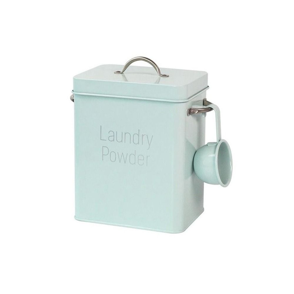 Lid Covered Tin Box Removable Washing Powder Box Laundry Container Washing Dispenser Sealed Box