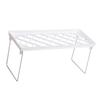Kitchen Stacking Shelf Plastic and Metal Multifunctional Stackable Kitchen Counter Shelf  
