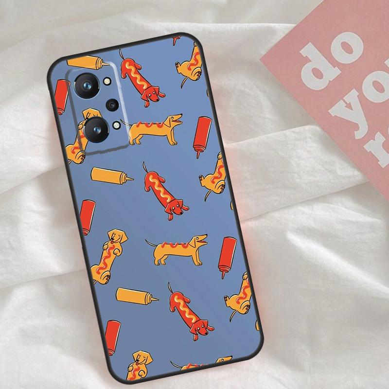 DACHSHUND For Realme C30 C31 C33 C35 C55 C21Y GT Neo 5 3T 2T OnePlus 11 10 9 Pro Nord CE 3 2 Lite Case