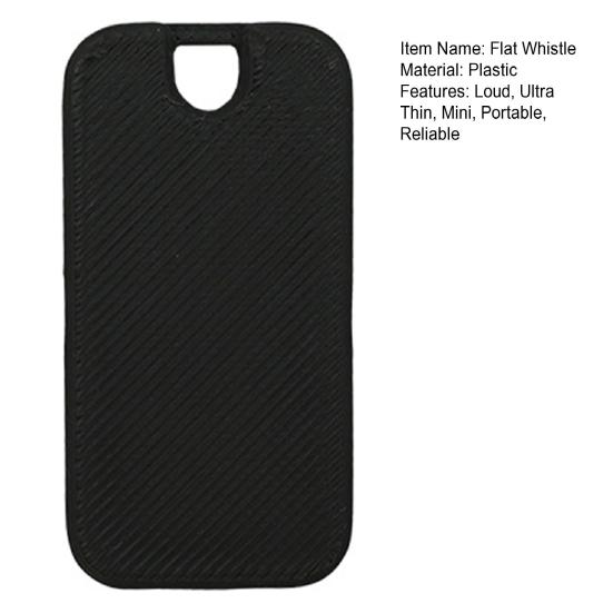 Flat Whistle Plastic Sports Whistles Loud Crisp Sound Pocket Whistle for Coaches Referees Outdoor Emergency Safety Survival Whistle for Kayak Hiking