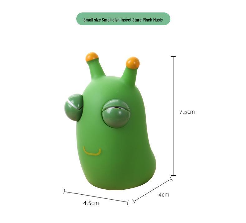 Year of the Horse Wide-Eyed Unicorn Stress Relief Squeeze Toy 7.5cm Tall (Pop-Eye Caterpillar)