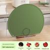 Mold-Resistant Antibacterial TPU Cutting Board - Double-Sided Semi-Circular for Vegetables & Fruits