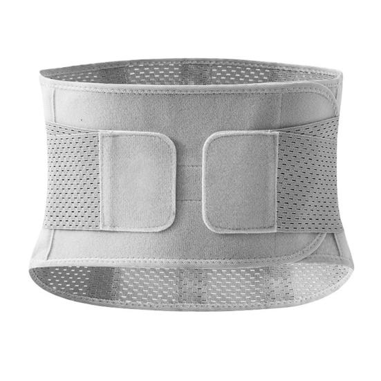 Women Back Brace Pain Spring Waist Support for Lower Back Summer Breathable Brace L серый