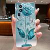 Für OPPO Reno 10 Pro Plus Pro+ Hülle Klar Luxus Mode Schmetterlingsblumen Weiches TPU Silikon Jelly Handyhülle Rückabdeckung