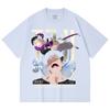 230 Gsm 100% Cotton Jujutsu Kaisen V47 Toji Print Unisex Heavy Cotton T Shirt