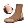 Krazing Pot Flock Autumn Winter Shoes Low Heels Size 43 Stretch Boots Back Preppy Style Street Wear Elastic Ankle Boots