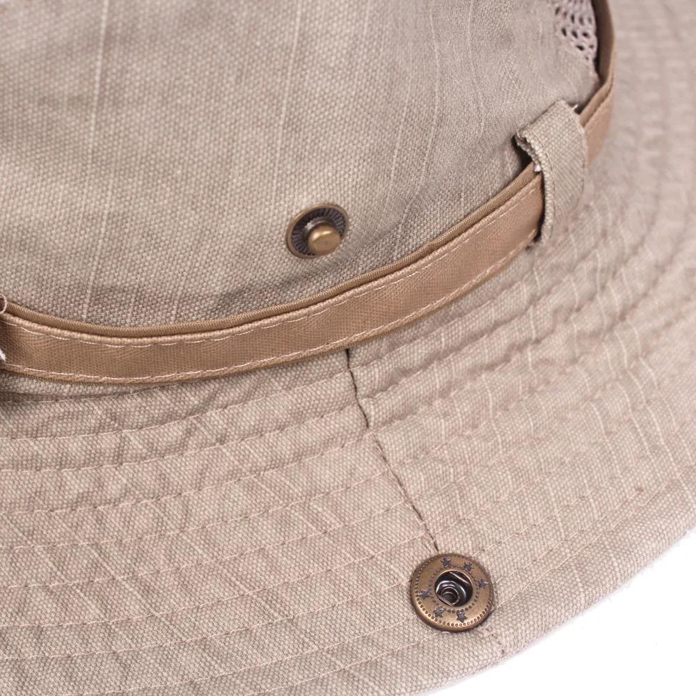 Mesh Sun Cap Cotton Fishing Hat New Panama Cap  Women Men