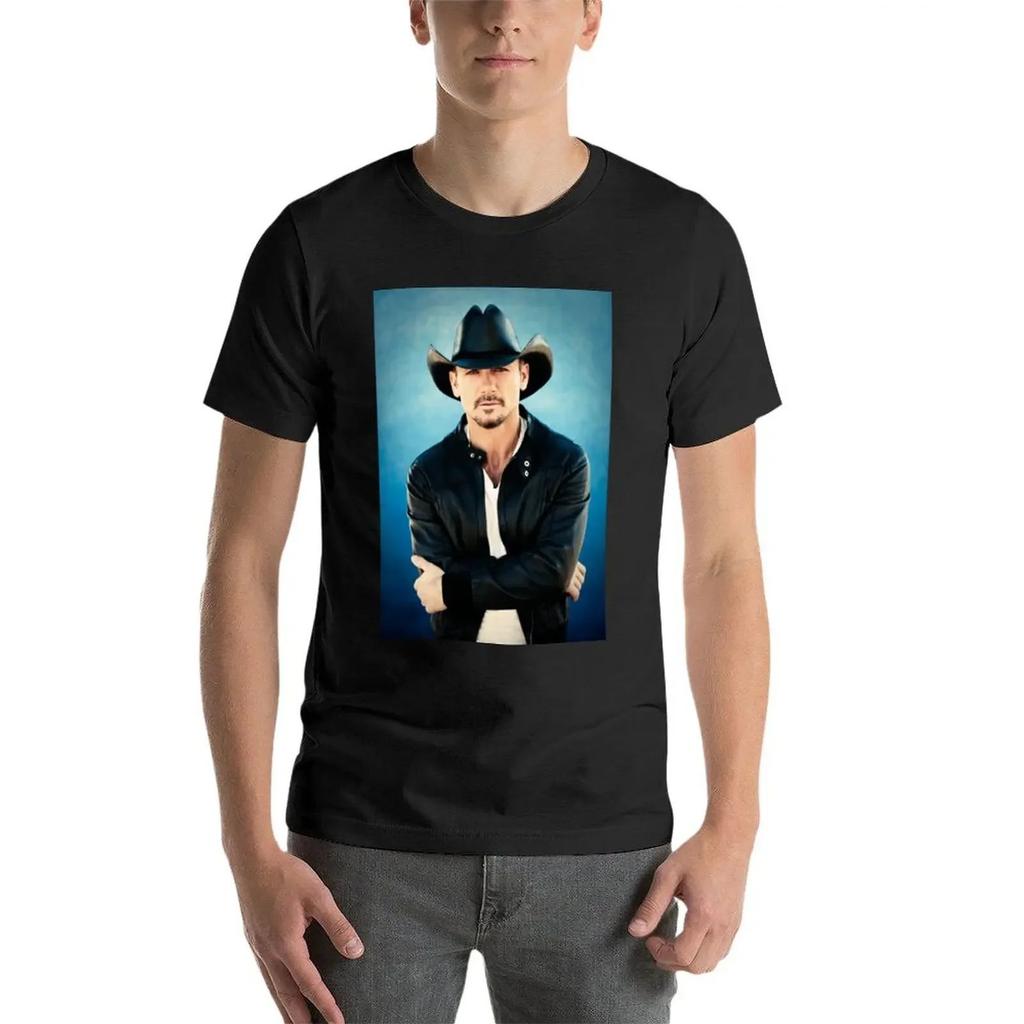 Tim McGraw Country Music Star Portrait T-Shirt