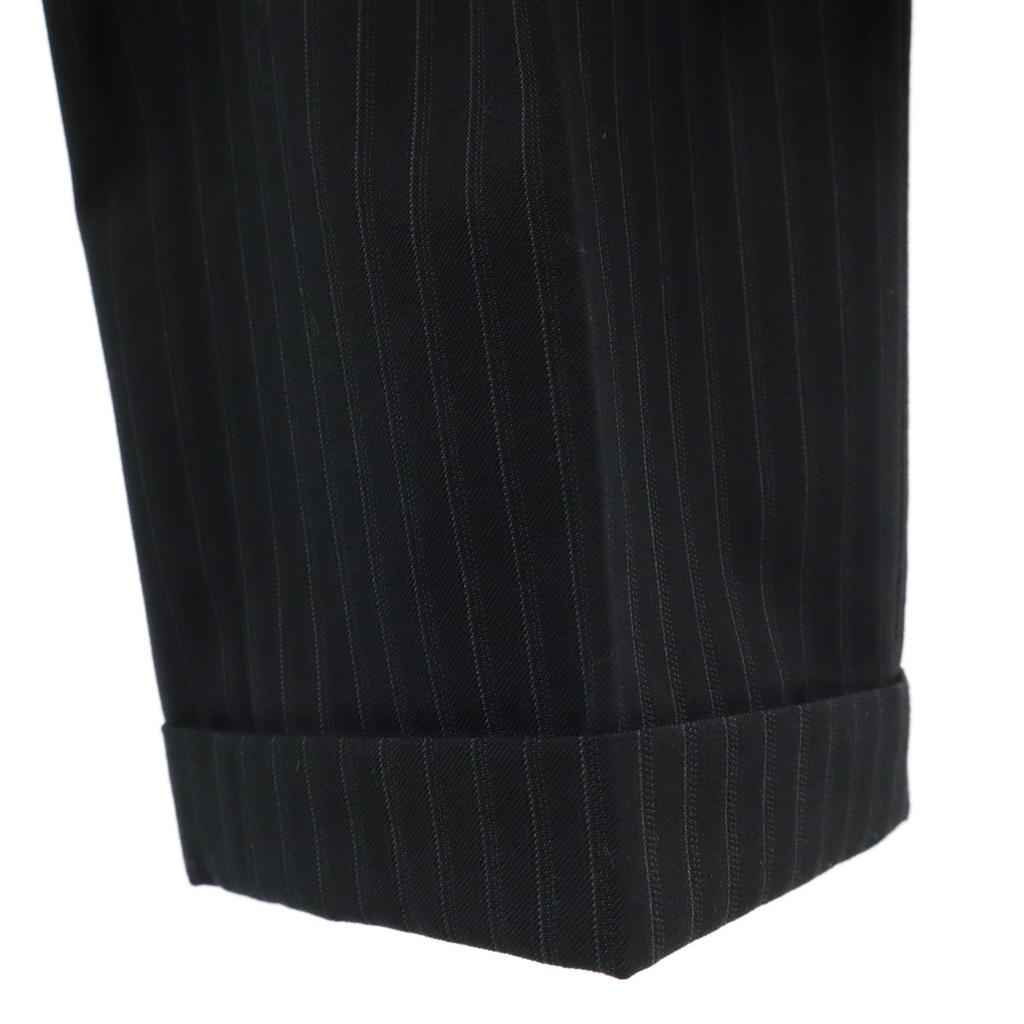 GUCCI made in Italy Striped Pattern suit Setup 46 black Men's Used