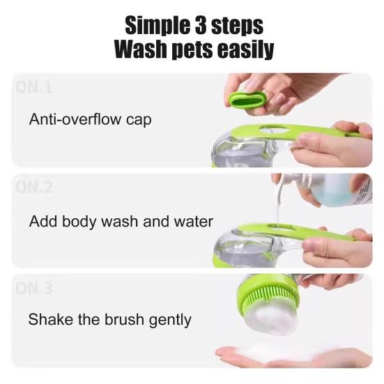 1/3 Τεμάχια Βούρτσα Μπάνιου Κατοικίδιου Ζώου με Εργονομική Αντιολισθητική Λαβή Εύκολο στον Καθαρισμό Βούρτσα Ντους Κουταβιού Βούρτσα Απομάκρυνσης Τριχών Κατοικίδιου Ζώου Εργαλείο Περιποίησης Σκύλου