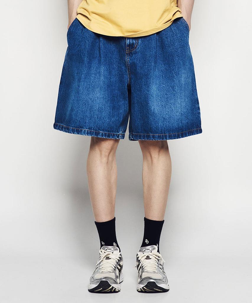 ACME DE LA VIE Wide Basic Denim Short Pants (2Color)