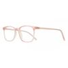 Full Rim Square Transparent Pink Smartbuy Collection Leonidas Cp124c Fashion Unisex Eyeglasses