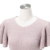 Francfranc Moist Feather Knit Glitter 2025 Relaxed Knit Dress Dress, Pink, Model,