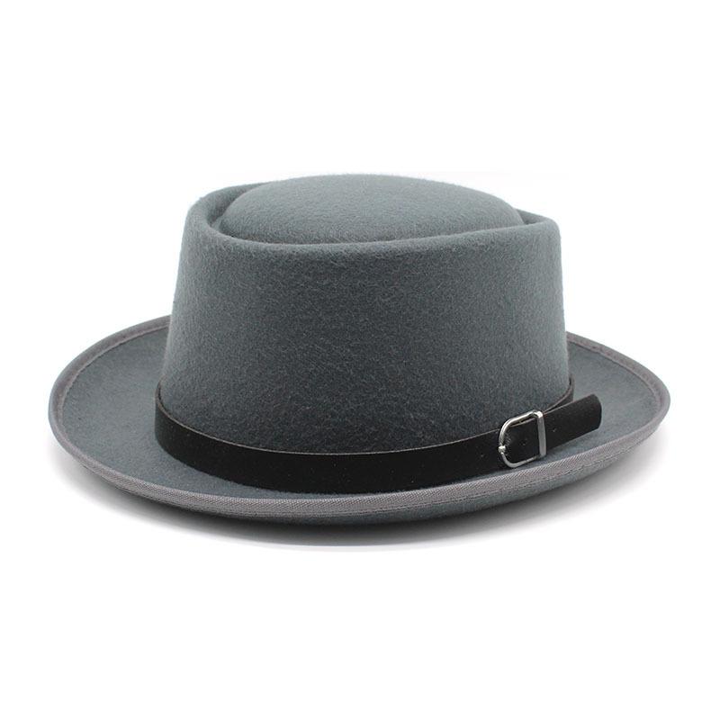 Wind Top Hat Men'S And Women'S Felt Hat Wind British Gentleman'S Hat Casual Bowler Hat