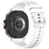 Leather Coated Silicone Strap for Samsung Galaxy Watch8 Classic 46mm/Watch8 44mm/40mm Watch Band with Stainless Steel Buckle
