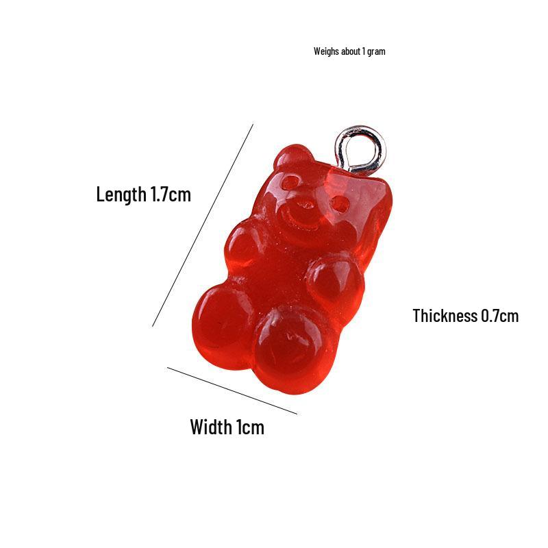 Little Bear Resin Keychain & DIY Jewelry Accessories