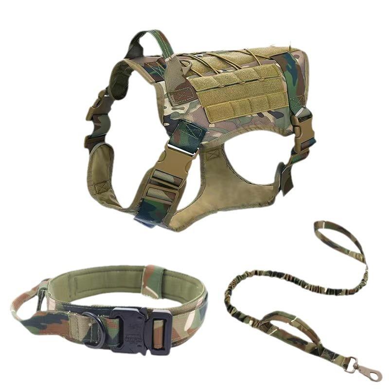 Large Dog Leash, Tactical Dog Collar Leash German Shepherd Outdoor Training Tactical Collar Dog Collar Dog Leash