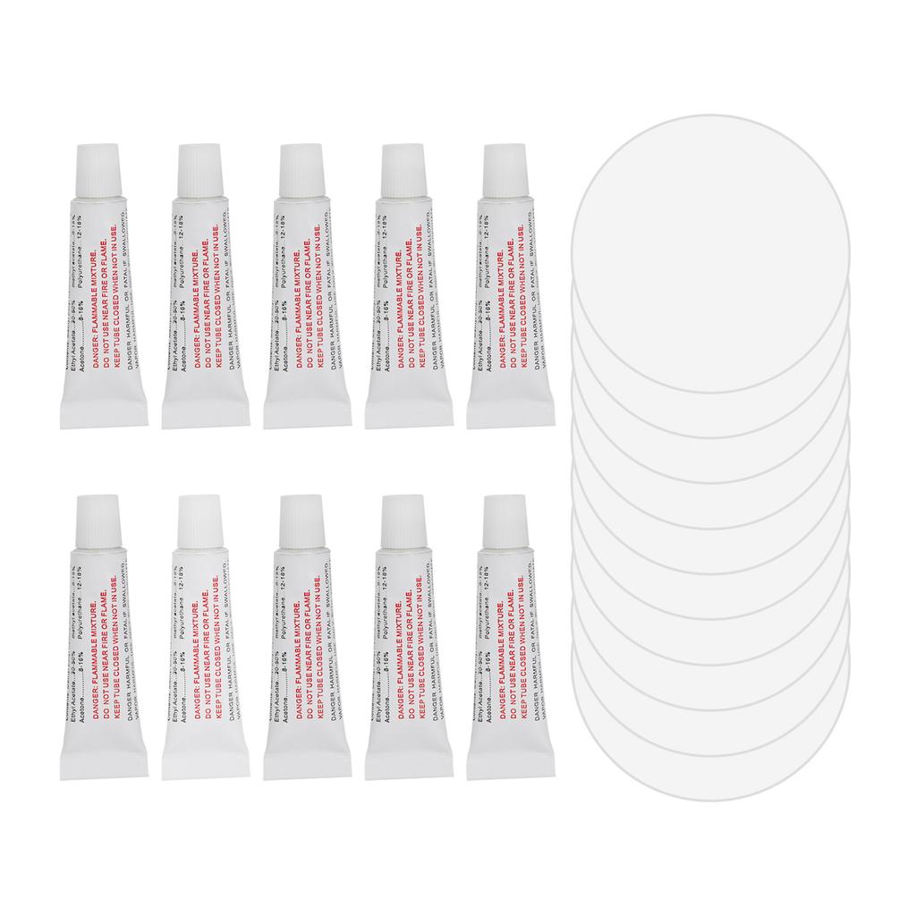 Rubber Sofa Repair Glue with Patches Fast Drying PVC Glue for Inflatable Swimming Pool Boats Rafts Kayaks Paddle Boats 10Pcs