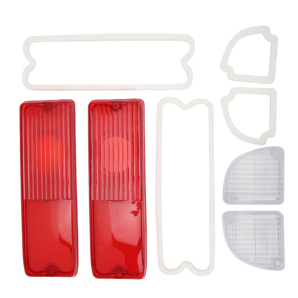Tail Light Reverse Lenses with Gaskets 110215 Red Housing Rear Light Mirror Lenses Kit Replacement