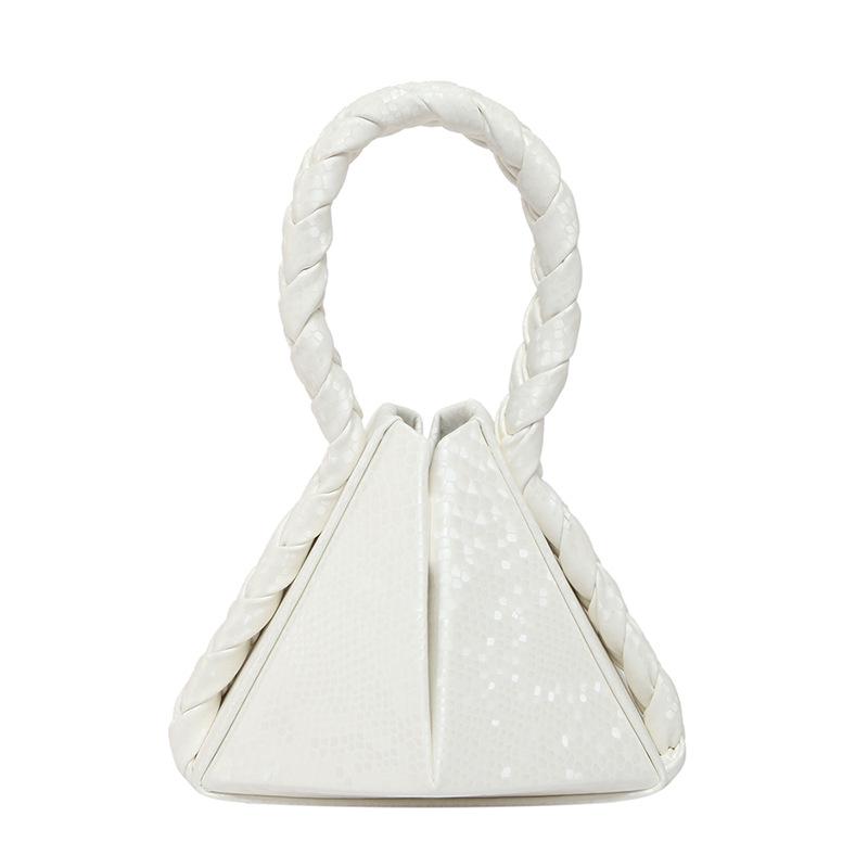 Trendy New Product Design Twist Portable Geometric Folding Handbag Bag High-end Sense Niche Fashionable Messenger Women's Bag