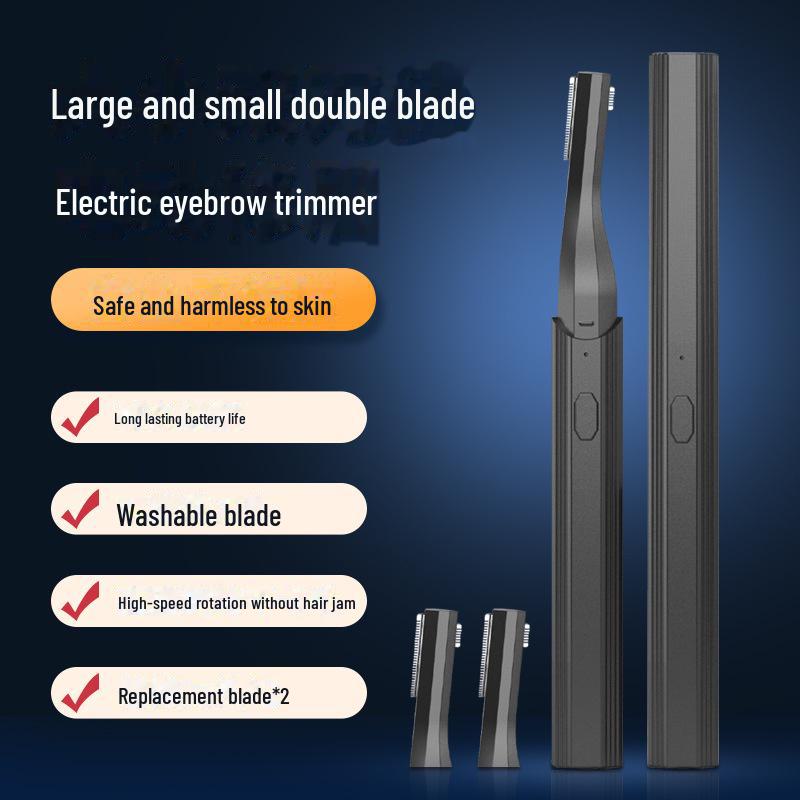 Wiederaufladbarer elektrischer Augenbrauentrimmer für Männer und Frauen – sicher und effizient