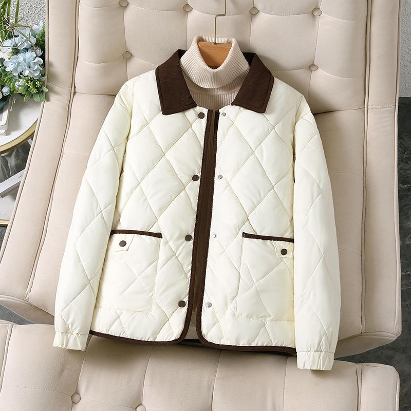 New Winter Clothing for 2025, Including Cotton Jackets, Lapels, Women's Clothing, Short Cotton Jackets, Outerwear, Windproof Cuffs, Thickened Design