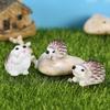 Adorable Hedgehog Resin Ornaments for Succulent Pots and Creative Landscapes