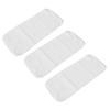 3pcs Unbleached Castor Oil Pack DE Velvet Fabric Wrap Reusable Castor Oil Pads for Heat Compress