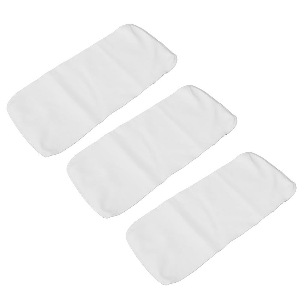3pcs Unbleached Castor Oil Pack DE Velvet Fabric Wrap Reusable Castor Oil Pads for Heat Compress