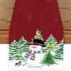 Tischdecke Weihnachtsmann Schneemann Rentier Weihnachtliches Tischläufer Tischüberwurf Einzigartige Weihnachtsdekoration