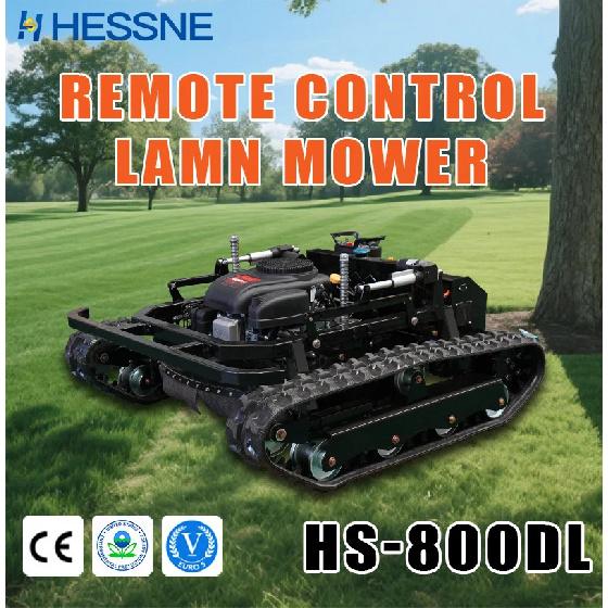 Diesel Remote Control Crawler Reel Lawn Mower - Efficient Garden Landscaping Tool