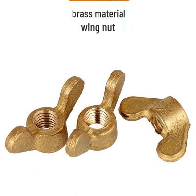 MM Brass Wing Nut - Butterfly Type Hand-Tighten In Sizes M4 To M12