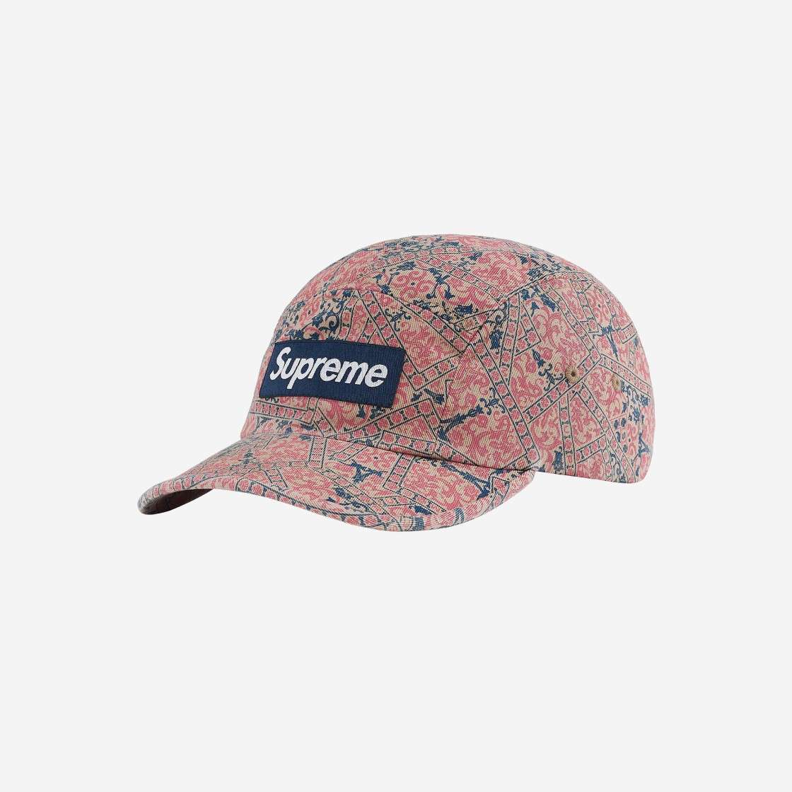 

Supreme Washed Chino Twill Camp Cap Floral Cards 21FW -