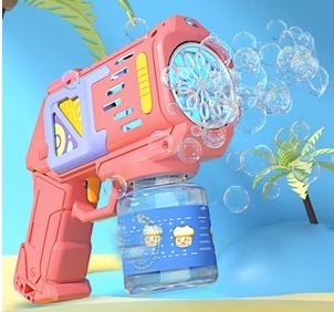 Bubble Machine Popular On The Internet Popular  New Children'S Toys Fully Automatic Handheld Gatling Bubble Gun