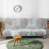 Stretch Folding Sofa Bed Cover Four Seasons Fabric Sofa Cover Full Covered All-Inclusive Double Three-Person Gloves without Support