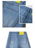 High-Waisted A-Line Denim Shorts for Women - Summer Thin, Loose Fit, Mid-Length, Four-Point Wide-Leg Design