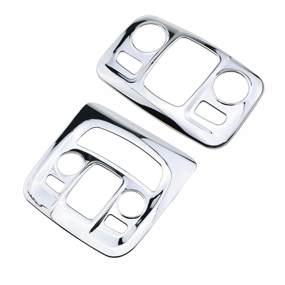 

Для Peugeot 2008 2014 - 2019 Крышка плафона освещения для чтения Передняя Задняя Отделка рамки потолочного плафона Декоративная наклейка Аксессуары для интерьера серебряный