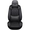Full 5seats Faux Leather Car Seat Covers | Comfortable Supportive, Universal Fit for Various Models, Sponge Filler, Non-Textile Material