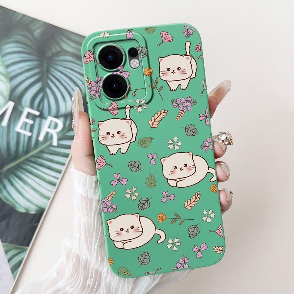For OPPO Reno13 F 4G 5G Reno13 Pro Cute Cartoon Astronaut Cat Phone Case Reno 13F 13 13Pro Soft Silicone Shockproof Cases