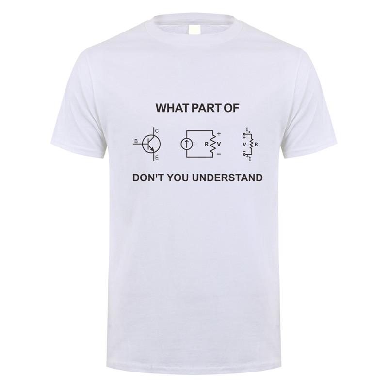 Electrical Engineer T Shirt Summer Men Short Sleeve Cotton Funny Engineering Sarcasm T-shirts Cool Man Tshirt Gift  JL-102