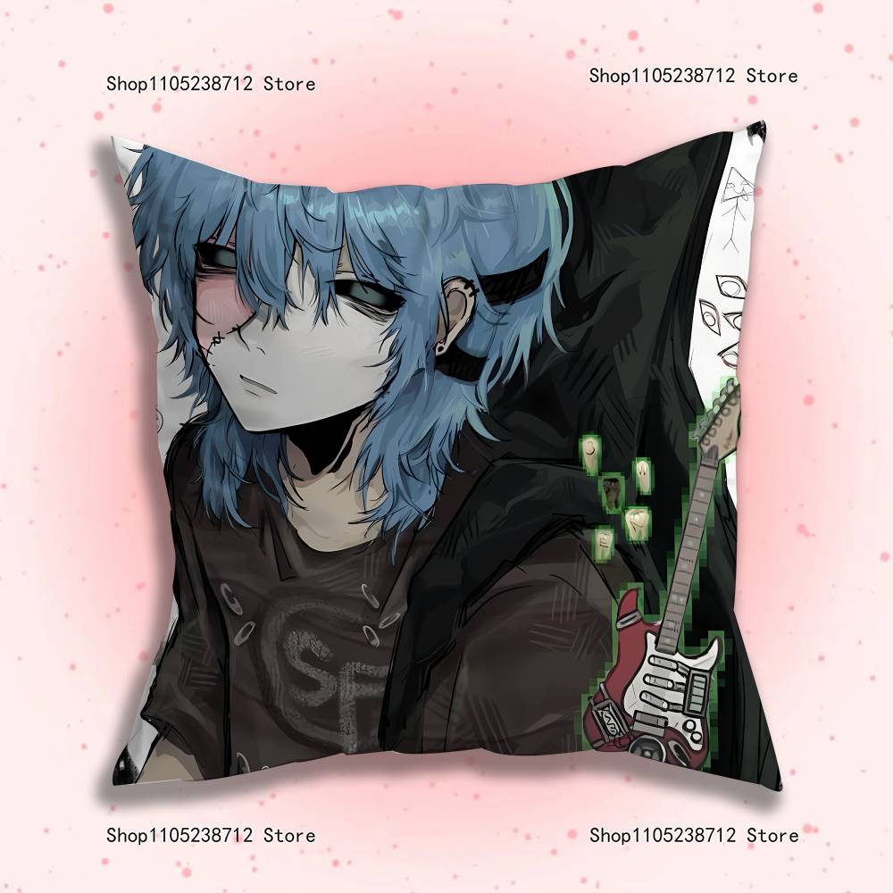S-Sally F-Face Pillow Case Plush Pillow Cases Home Decoration Pillow Cover for Sofa Bed Chair Living Room