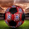 TAGLIA 5 Pallone da Calcio FC Bayern München Colorato Per Tutte le Età Cucito a Macchina PVC Pronto per la Competizione Resistente Alto Rimbalzo