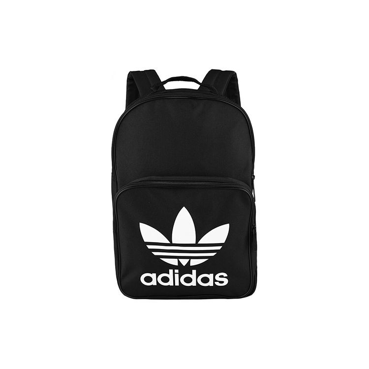 Adidas Originals Large Logo Sports Casual Versatile Polyester Backpack Men Backpack Black DJ2170 Black