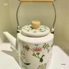 Ethnic Style Thickened Enamel Milk Tea Kettle for Induction Cooktops